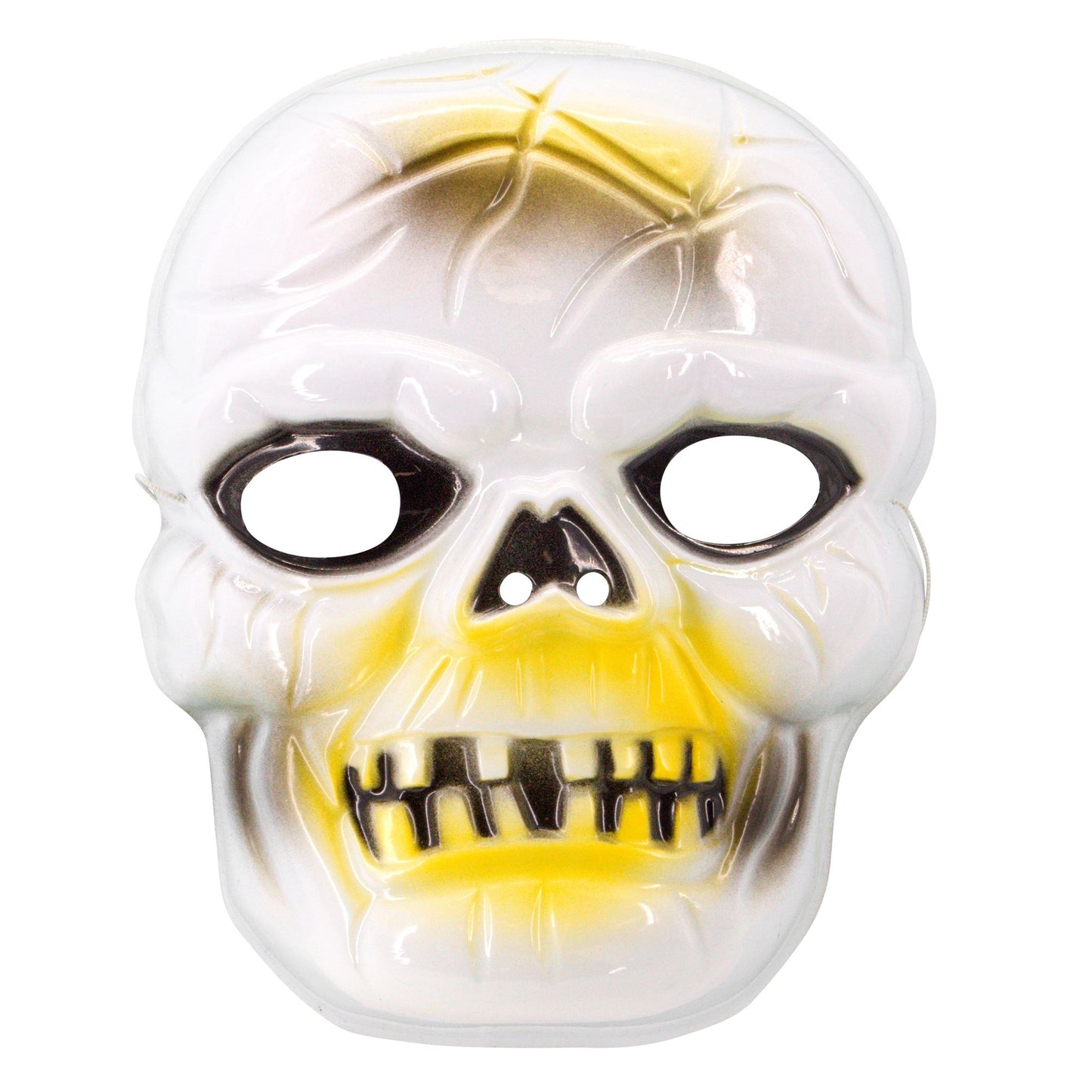 "TOTENKOPF MASKE" aus Plastik – Vorderansicht