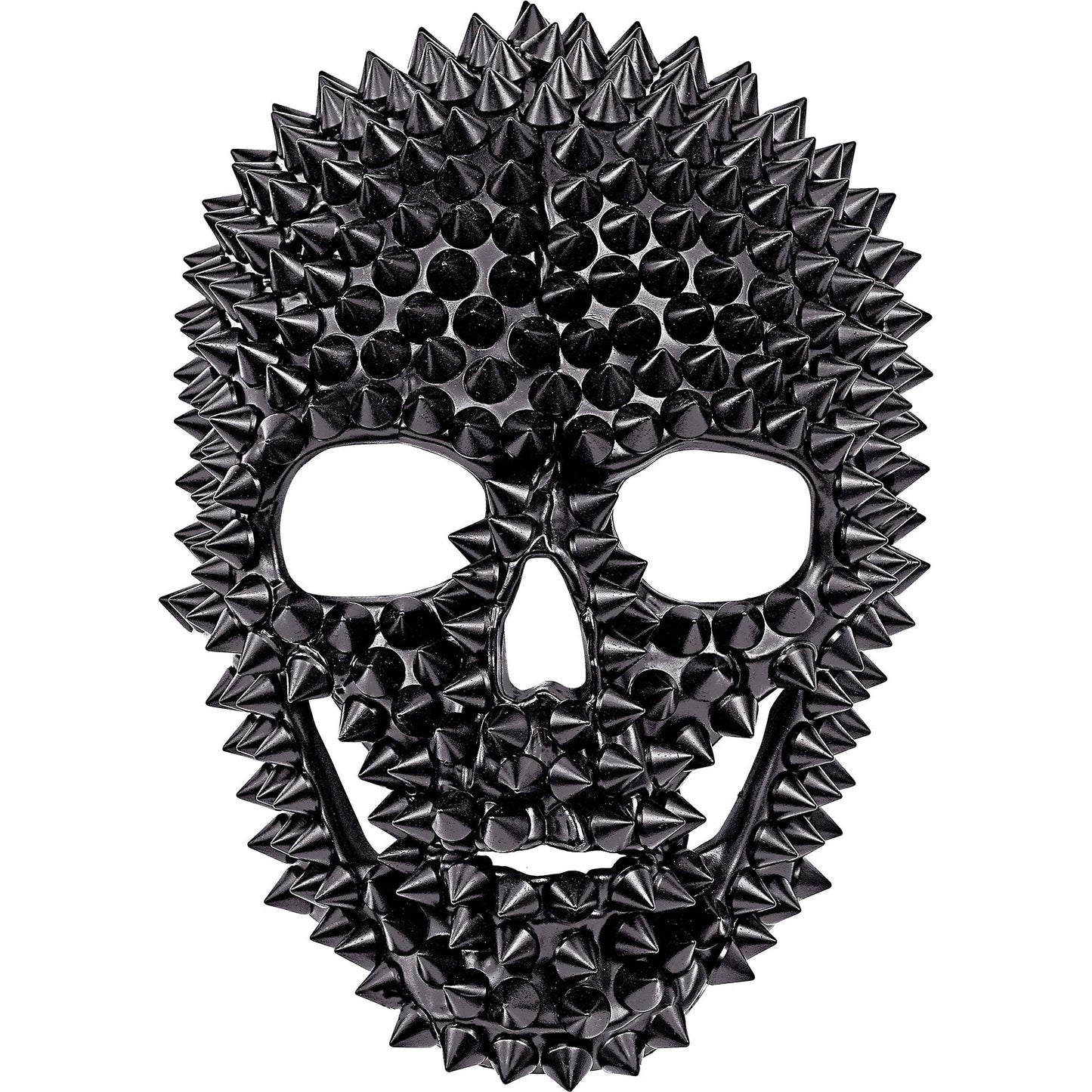 "TOTENKOPF MASKE MIT NIETEN" – Vorderansicht