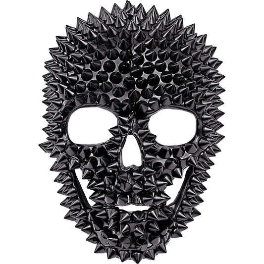 "TOTENKOPF MASKE MIT NIETEN" – Vorderansicht