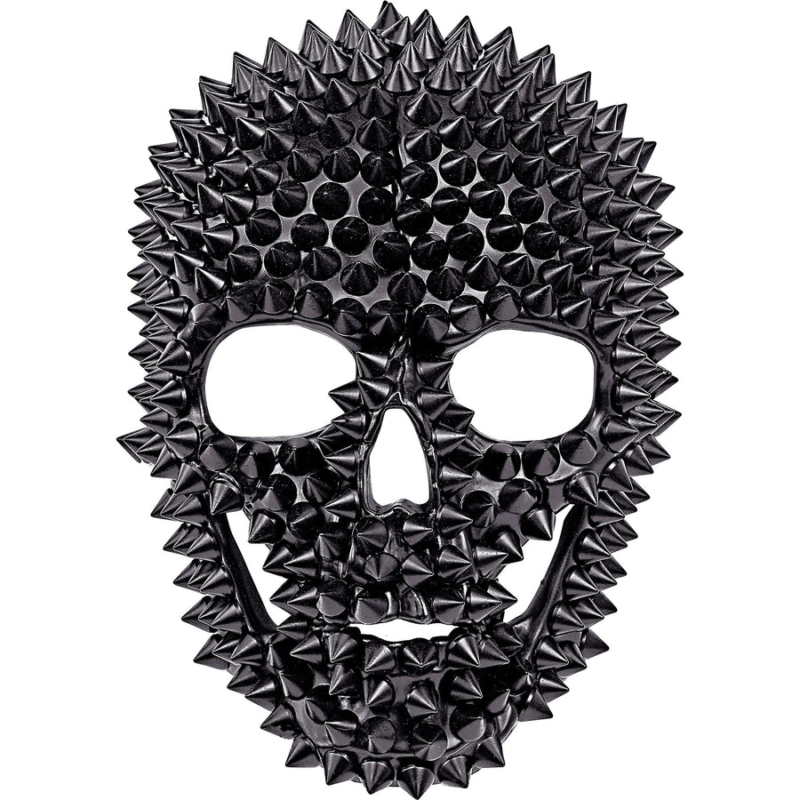 "TOTENKOPF MASKE MIT NIETEN" – Vorderansicht