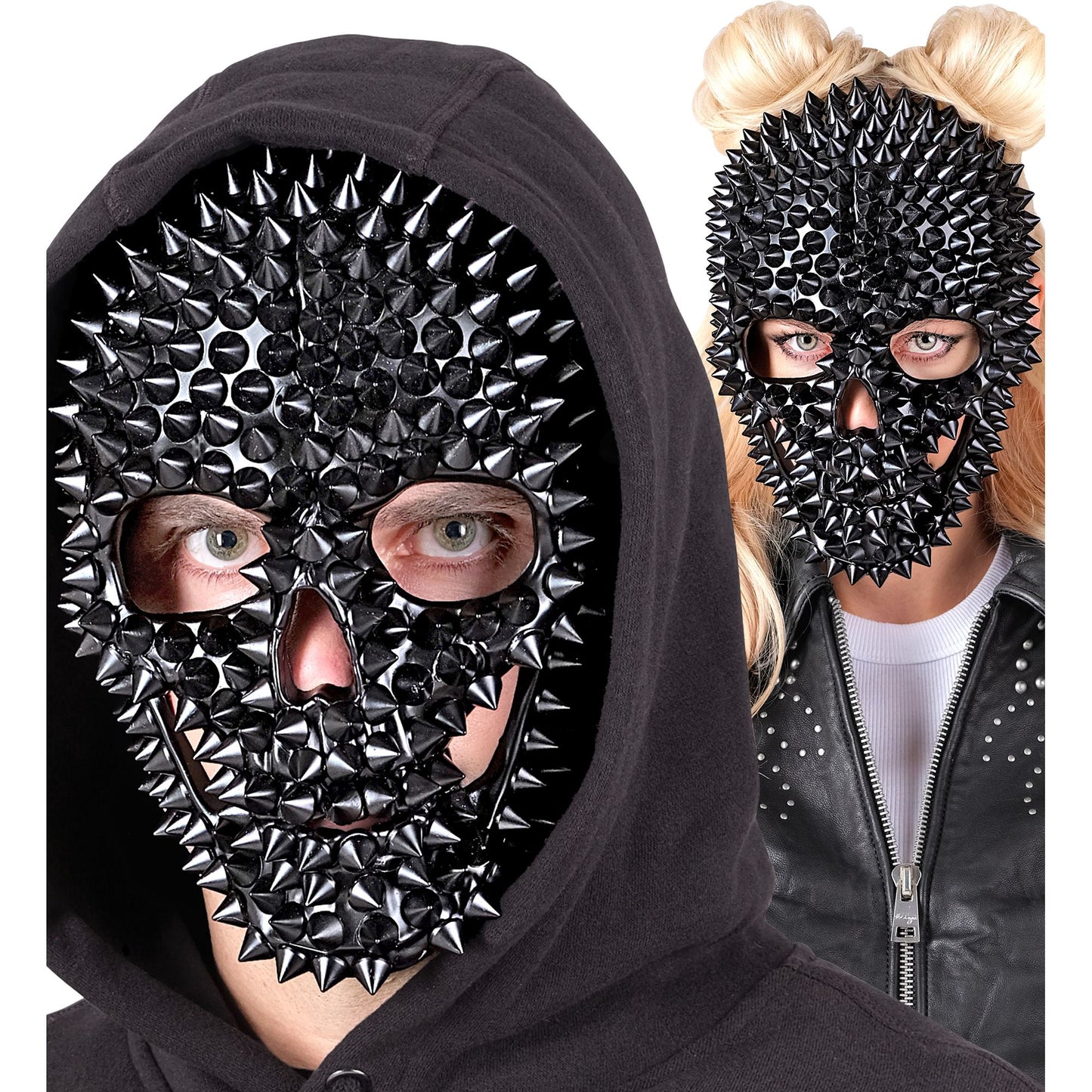 "TOTENKOPF MASKE MIT NIETEN" – Ansicht 3