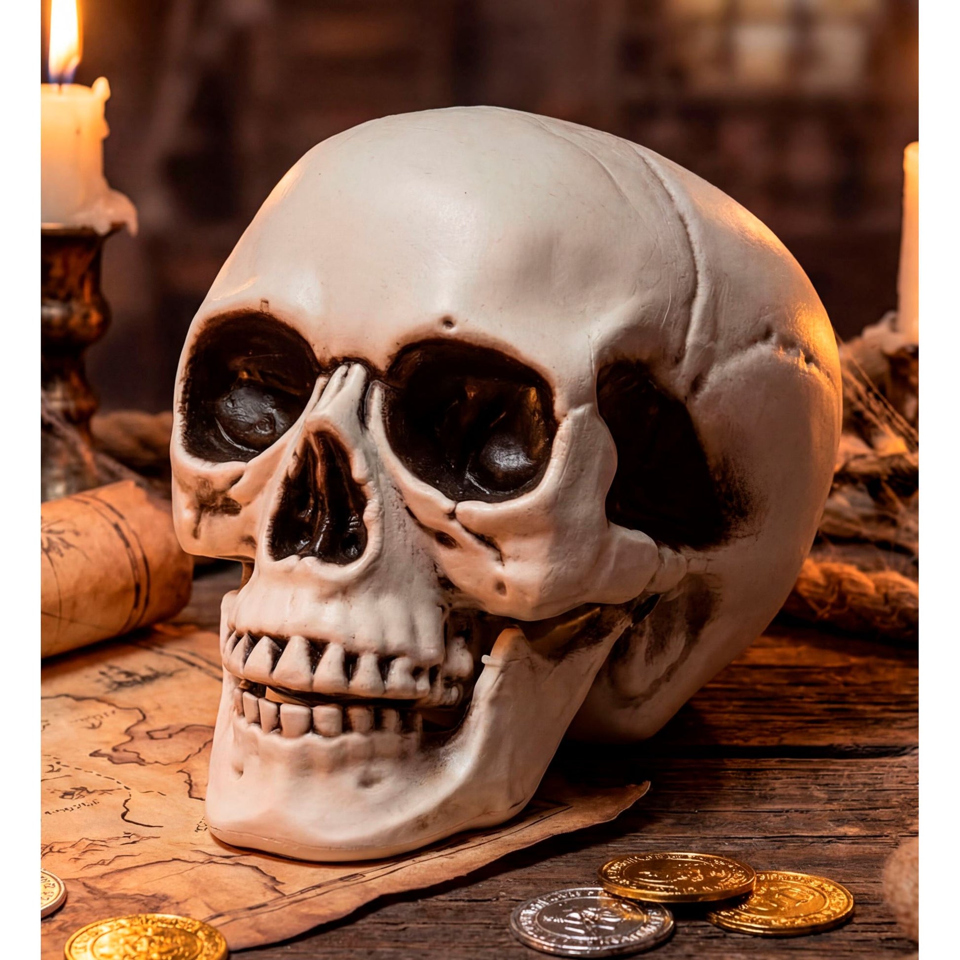 "TOTENKOPF MIT BEWEGLICHEM KIEFER" 12 cm – Ansicht 4