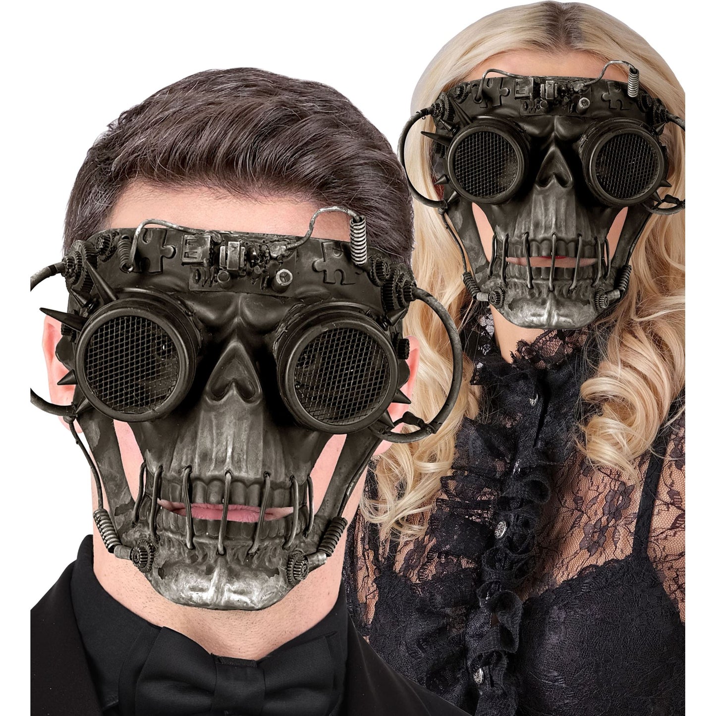 "TOTENKOPF STEAMPUNK MASKE" – Ansicht 4