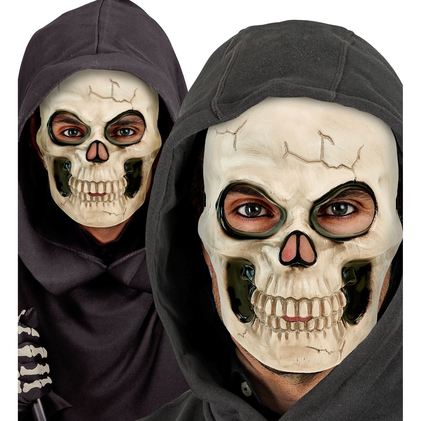 "TOTENKOPFMASKE AUS PLASTIK" in Erwachsenengröße – Ansicht 3