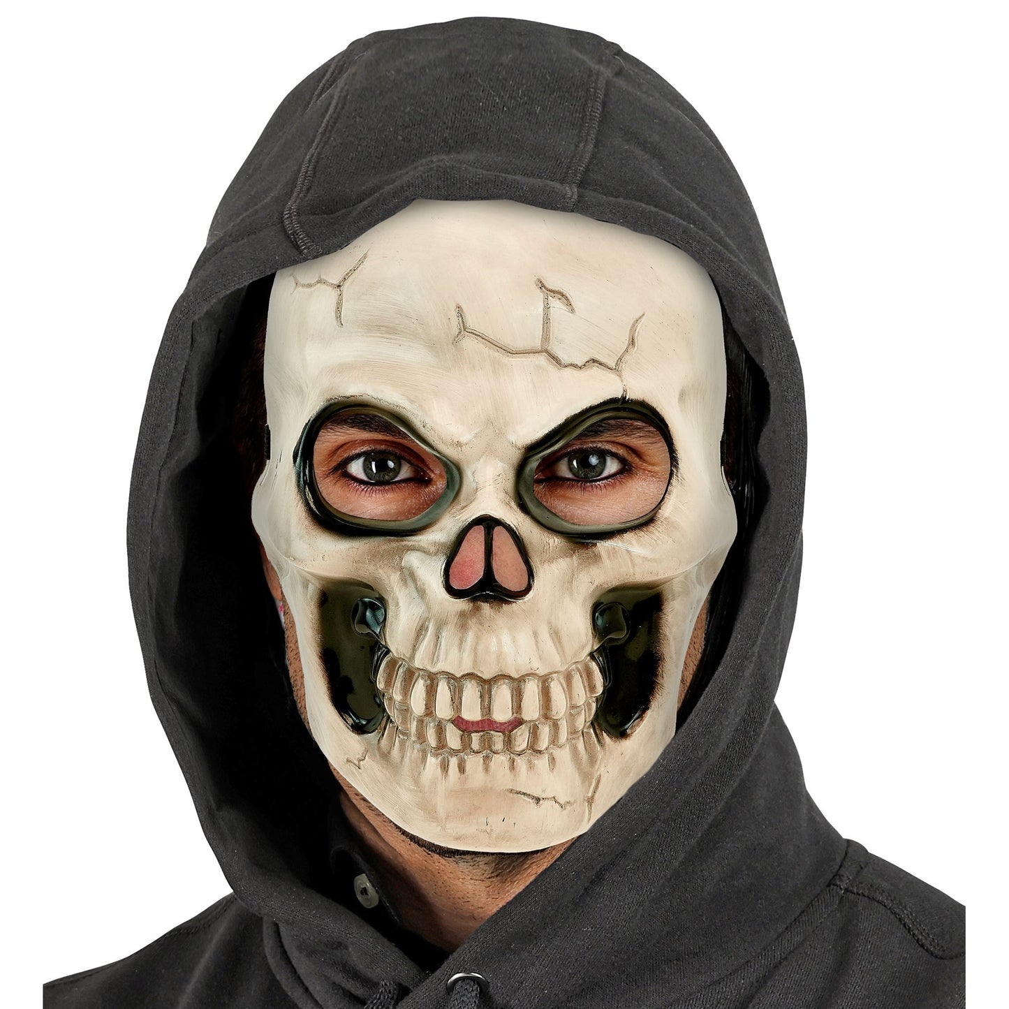 "TOTENKOPFMASKE AUS PLASTIK" in Erwachsenengröße – Ansicht 4
