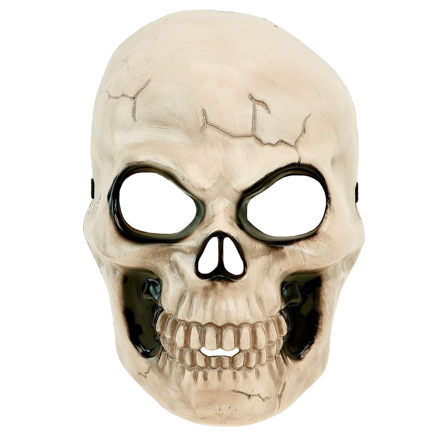 "TOTENKOPFMASKE AUS PLASTIK" in Kindergröße – Vorderansicht
