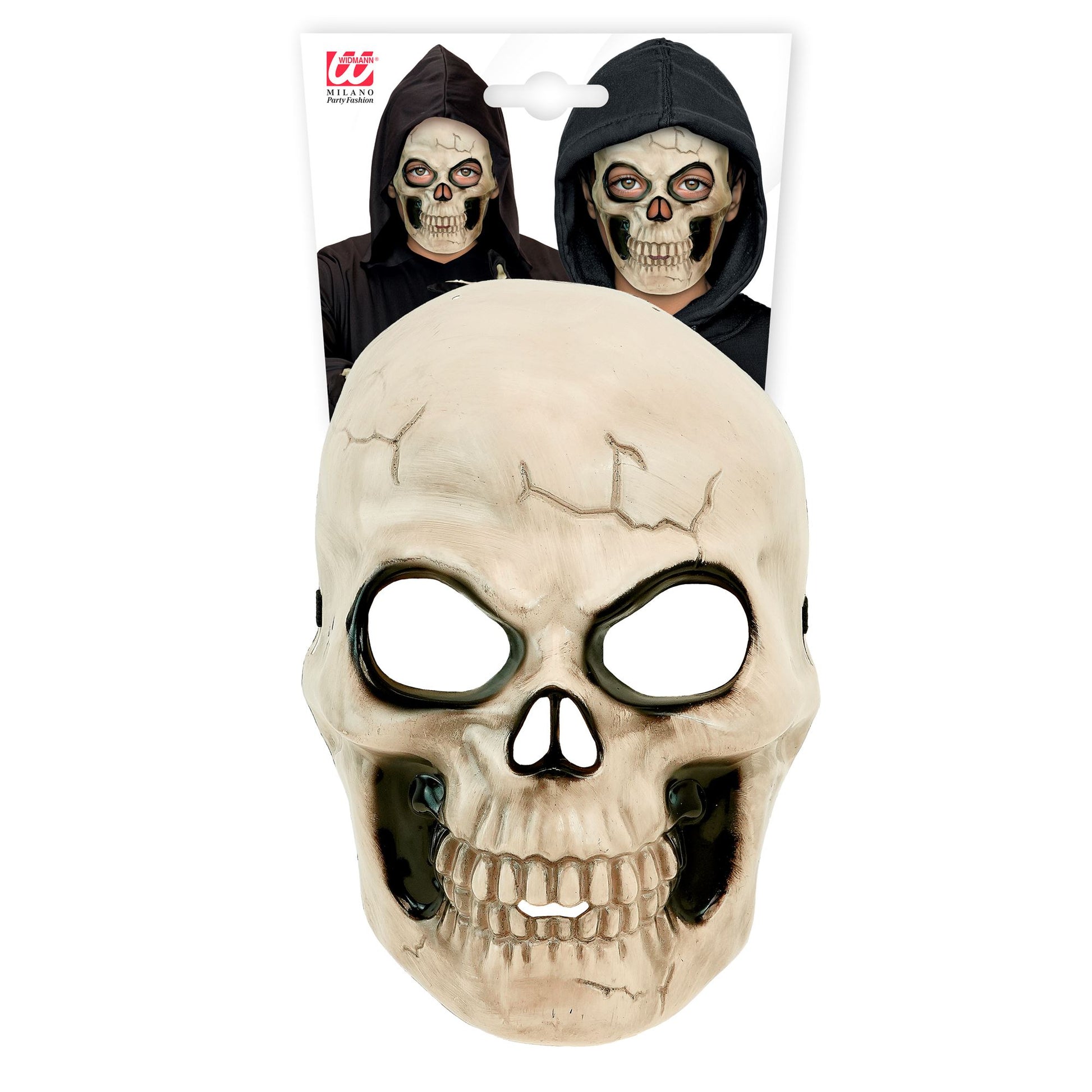 "TOTENKOPFMASKE AUS PLASTIK" in Kindergröße – Detailansicht