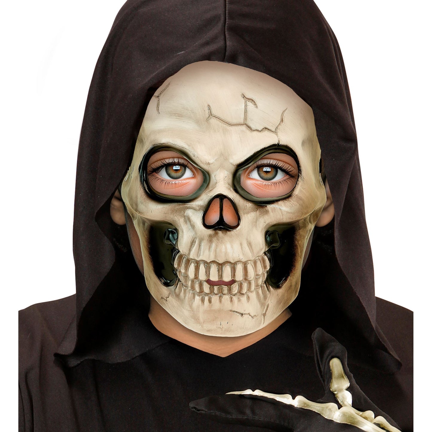 "TOTENKOPFMASKE AUS PLASTIK" in Kindergröße – Ansicht 6