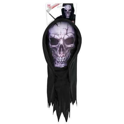 "TOTENKOPFMASKE MIT KAPUZE" – Detailansicht