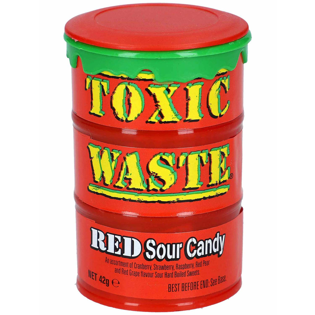 Toxic Waste Red Sour Candy 42 g in praktischer Kunststoff-Dose