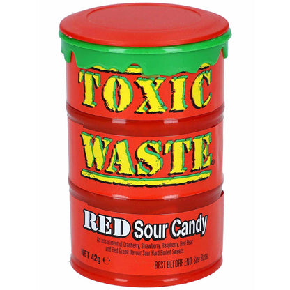 Toxic Waste Red Sour Candy 42 g in praktischer Kunststoff-Dose