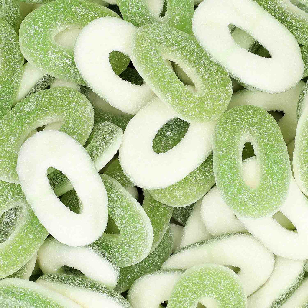 Trolli Apfelringe 150 Stück Saures Fruchtgummi mit Apfelgeschmack 1200 g