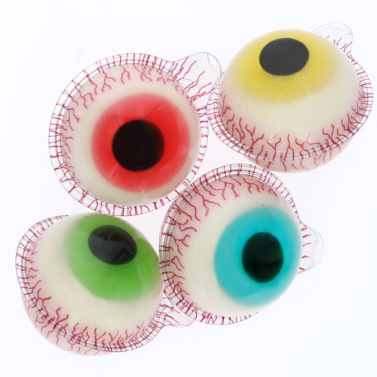 Trolli Glotzer 4er Schaumzucker- und Fruchtgummi-Bonbons mit extrasaurer Füllung 75 g