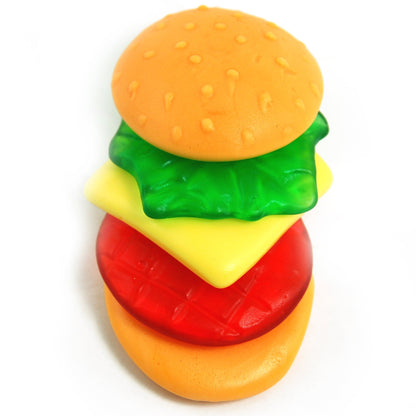 Trolli Party Burger Minis 17x10g einzeln verpackte Burger Fruchtgummi – Seitenansicht
