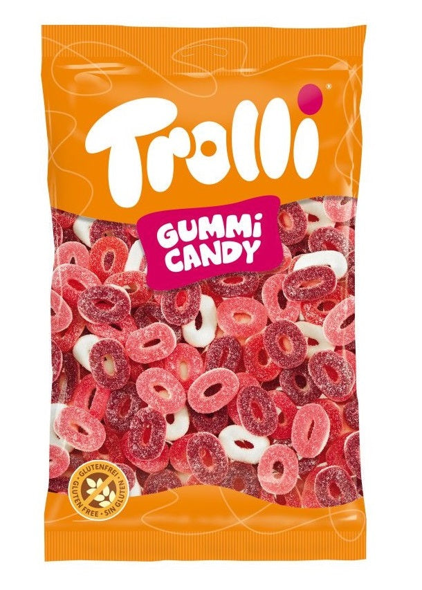 Trolli Rote Früchte Mini-Ringe Fruchtgummi 1000 g