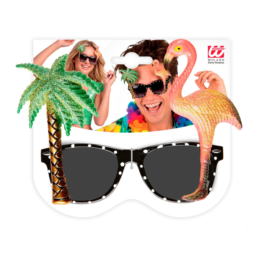 "TROPISCHE BRILLE FLAMINGO" – Detailansicht