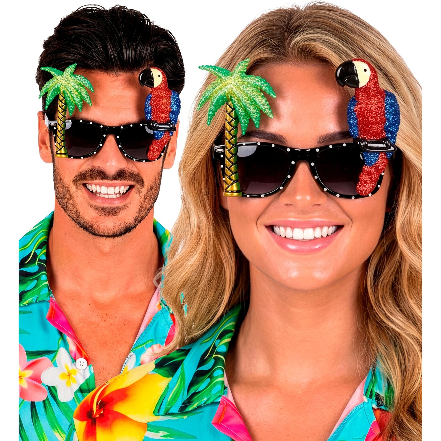"TROPISCHE BRILLE MIT PAPAGEI" – Ansicht 3