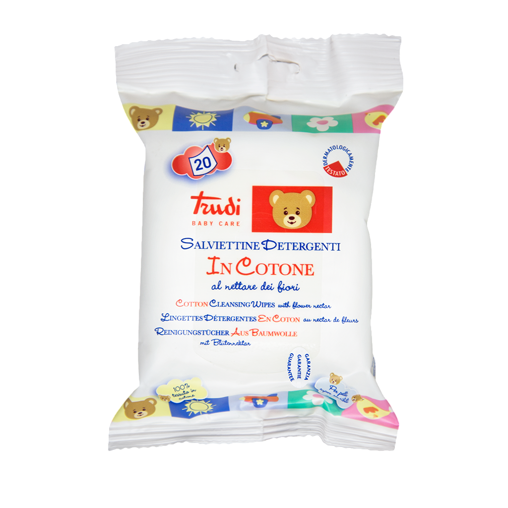 Trudi Baby Care Reinigungstücher aus Baumwolle, 20 Stück