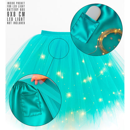 "TÜRKISES TUTU" mit Innentasche für LED-Lichter – Ansicht 5