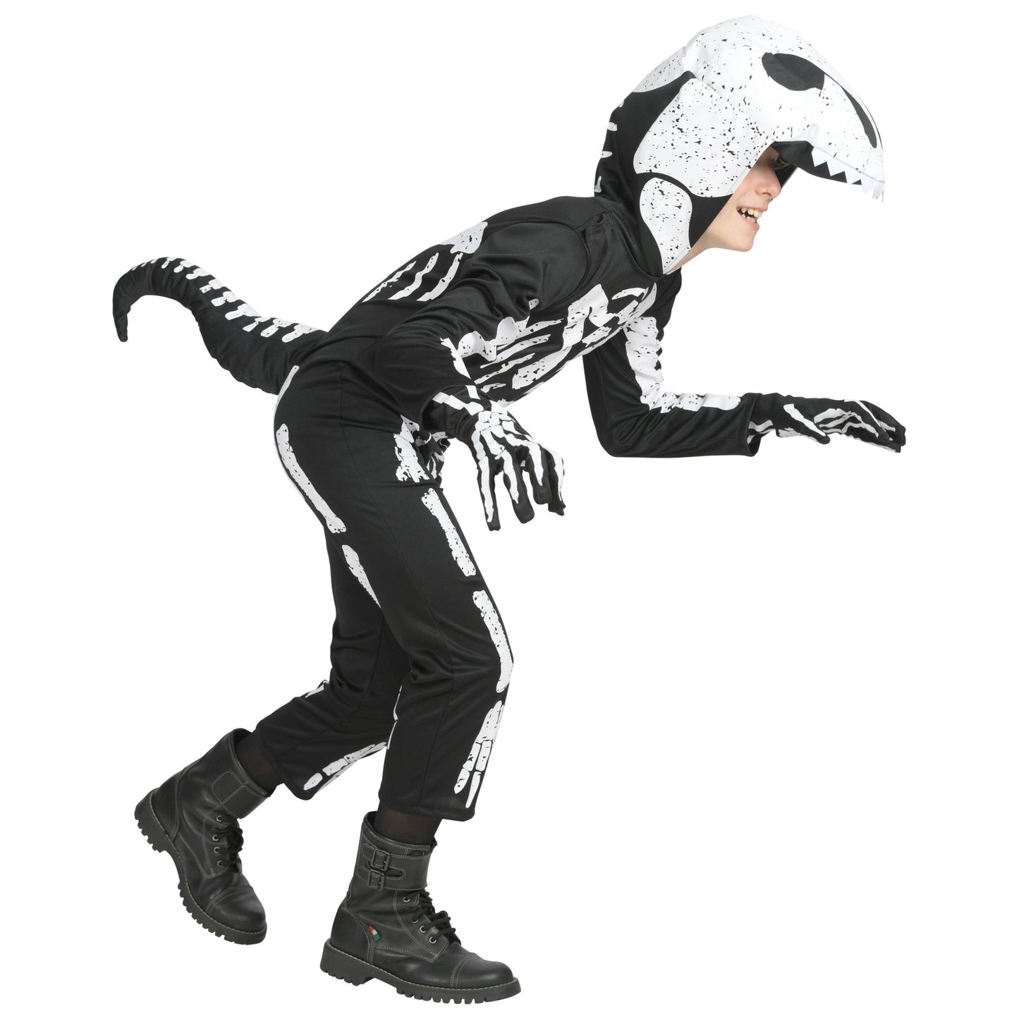 "TYRANNOSAURUS SKELETT" (Overall mit Kapuze und Maske) – Ansicht 3