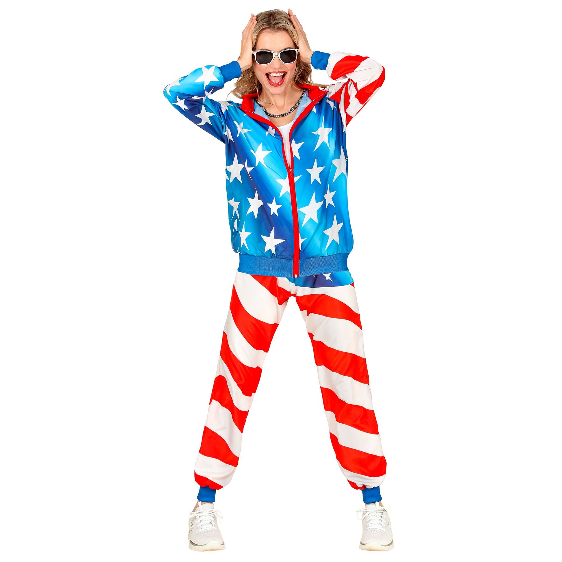 "U.S.A. PARTY FASHION TRAININGSANZUG" (Oberteil, Hose) – Ansicht 3