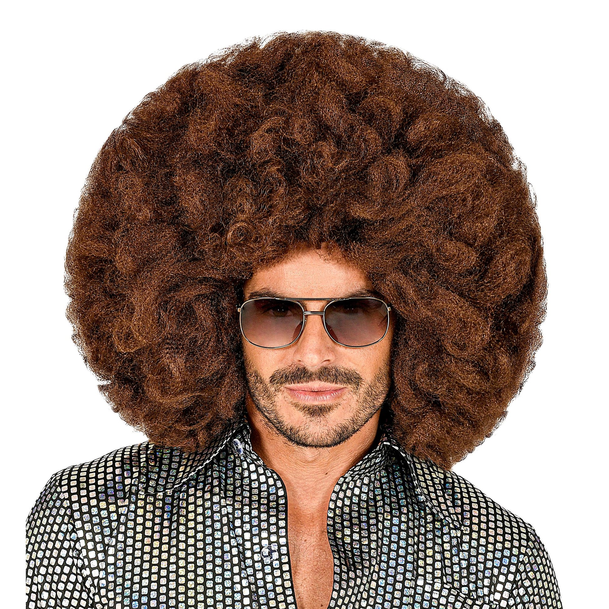 "ÜBERGROSSE AFRO PERÜCKE BRAUN" in Box – Ansicht 3