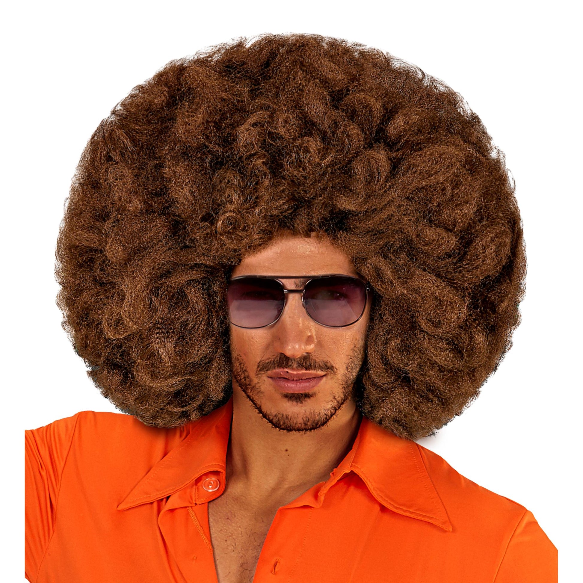 "ÜBERGROSSE AFRO PERÜCKE BRAUN" in Box – Ansicht 4