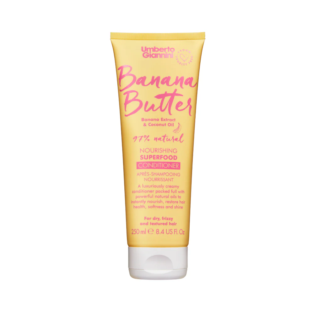 Umberto Giannini, Banana Butter, Vegan & Cruelty-Free & Natural Ingredients, Haarspülung, Nourishing & Moisturising, 250 ml
