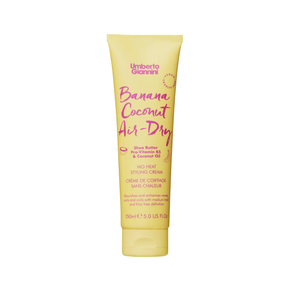 Umberto Giannini, Banana Coconut Air-Dry, Haarstyling-Creme, Mittel, 150 ml
