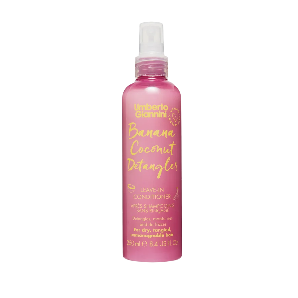 Umberto Giannini, Banana Coconut Detangler, Vegan & Cruelty-Free & Paraben-Free, Leave-In Conditioner, Detangling & Moisturising, 250 ml