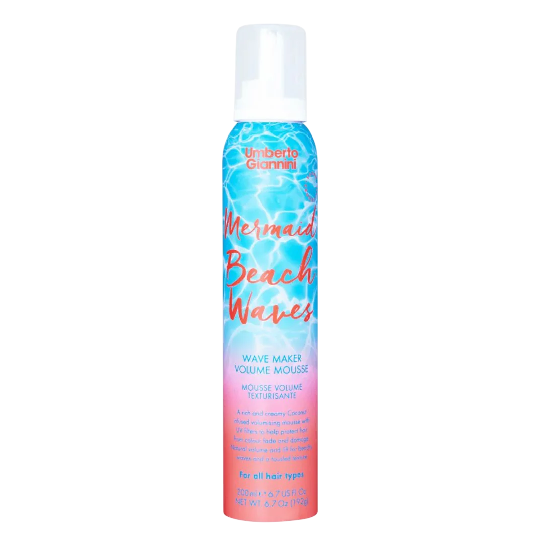 Umberto Giannini, Mermaid Beach Waves, Haarstyling-Mousse, Volumising & Texturising, Licht, 200 ml