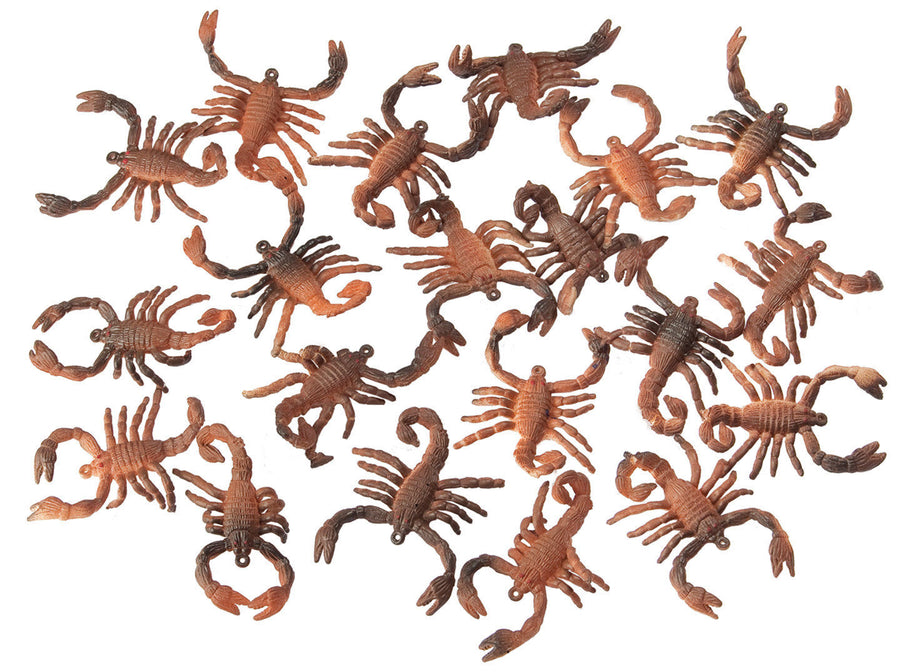 Rubies Gummi-Skorpione 5 cm, 20 Stück für Halloween-Dekoration