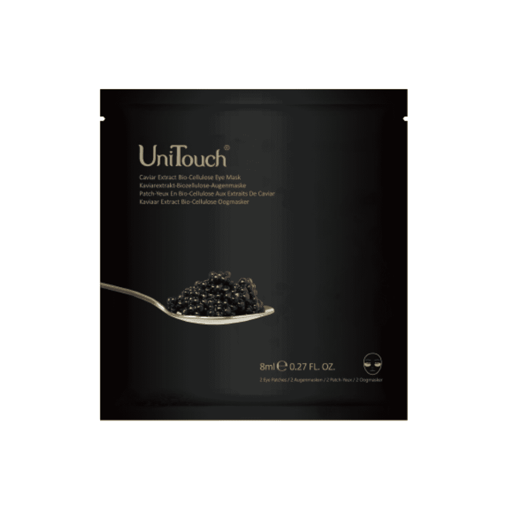 UniTouch, Bio-Cellulose, Kaviar, Heben, Augenmasken-Patch, 2 stk, *Tester