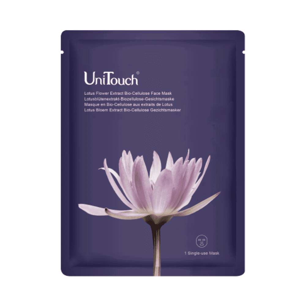 UniTouch, Bio-Cellulose, Lotusblume, Anti-Falten, Gesichtsmaske, Für das Gesicht, 26 ml *Tester