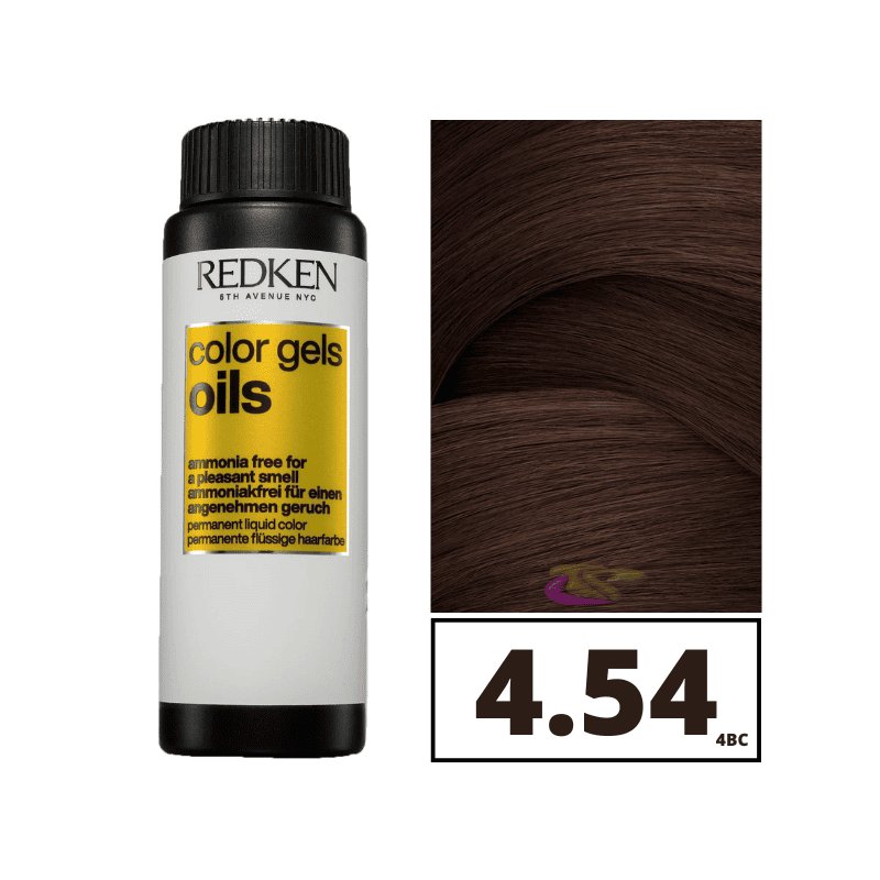 Redken Color Gel Oils 04bc 4,54 Haarfarbe 3 x 60 ml