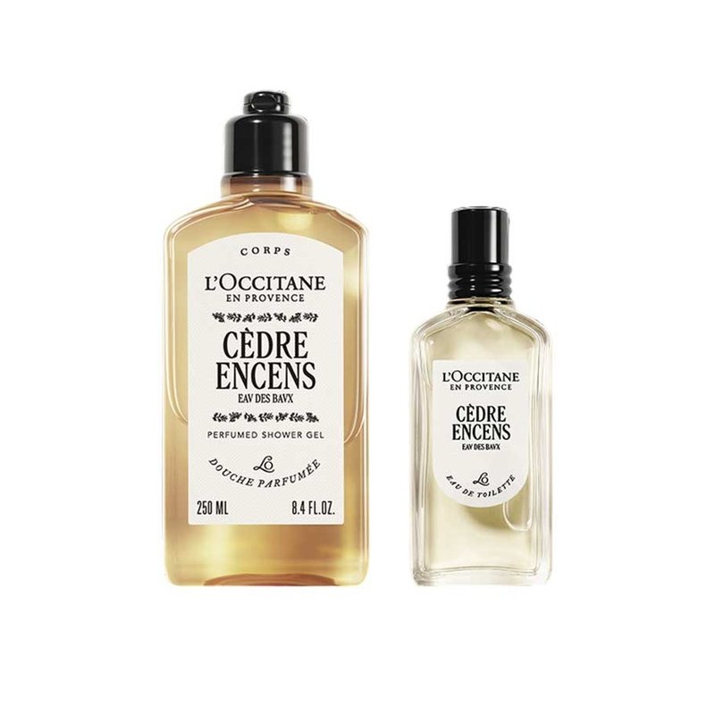 L'OCCITANE Cèdre Encens Set mit Eau de Toilette 50 ml und Duschgel 250 ml