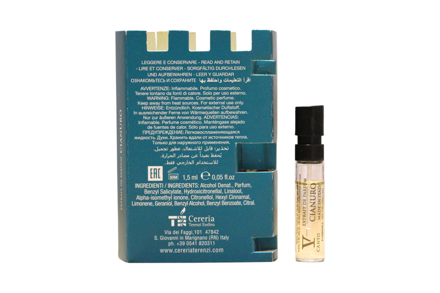 V Canto V Canto, Cianuro, Parfumextrakt, Unisex, 1.5 ml Fläschchen Vial