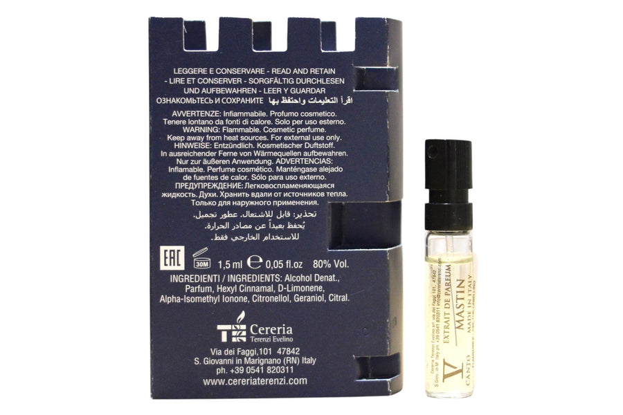 V Canto V Canto, Mastin, Parfumextrakt, Unisex, 1.5 ml Fläschchen Vial