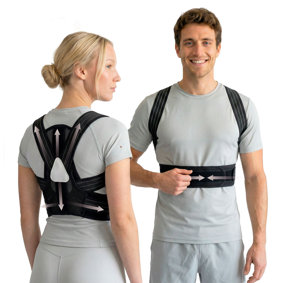 Haltungstrainer Pro Ticalbak von InnovaGoods in Schwarz – Detailansicht