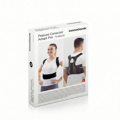 Haltungstrainer Pro Ticalbak von InnovaGoods in Schwarz – Anwendungsansicht