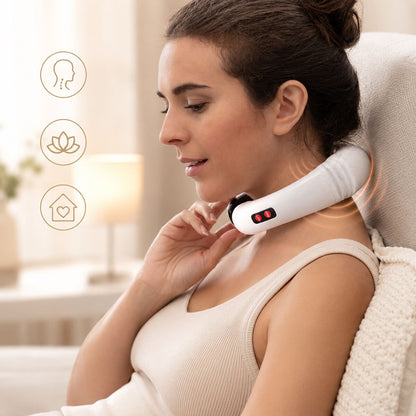 Calmagner elektromagnetisches EMS-Massagegerät für Nacken und Rücken von InnovaGoods – Seitenansicht