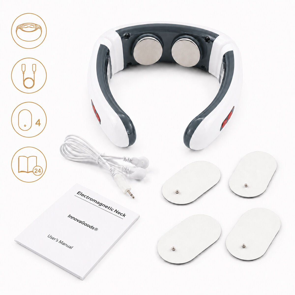 Calmagner elektromagnetisches EMS-Massagegerät für Nacken und Rücken von InnovaGoods – Ansicht 8