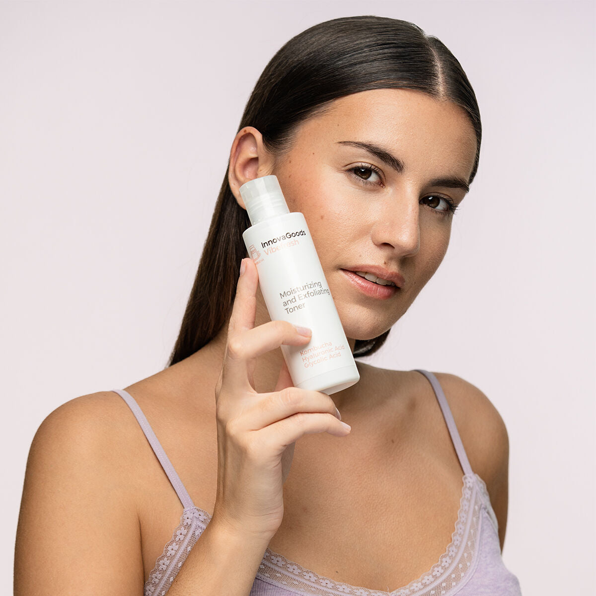 InnovaGoods Kombucha Vibefresh feuchtigkeitsspendendes Gesichtswasser mit Peeling-Effekt 150 ml – Seitenansicht