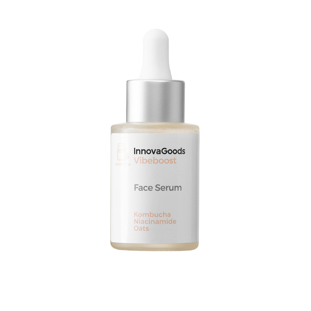 InnovaGoods Vibeboost Kombucha Gesichtsserum 30 ml – Seitenansicht