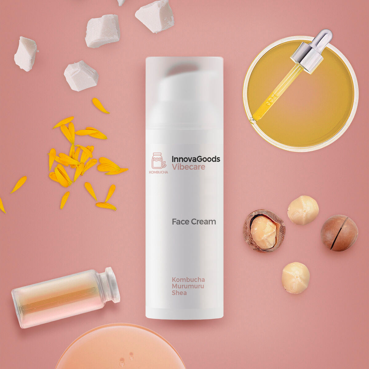 InnovaGoods Vibecare Kombucha Feuchtigkeitscreme für das Gesicht 50 ml – Detailansicht