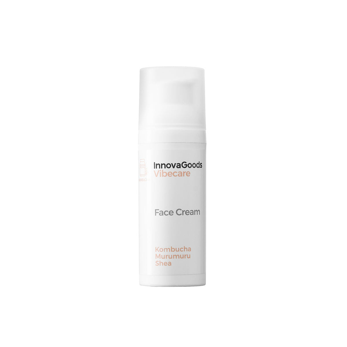 InnovaGoods Vibecare Kombucha Feuchtigkeitscreme für das Gesicht 50 ml – Seitenansicht