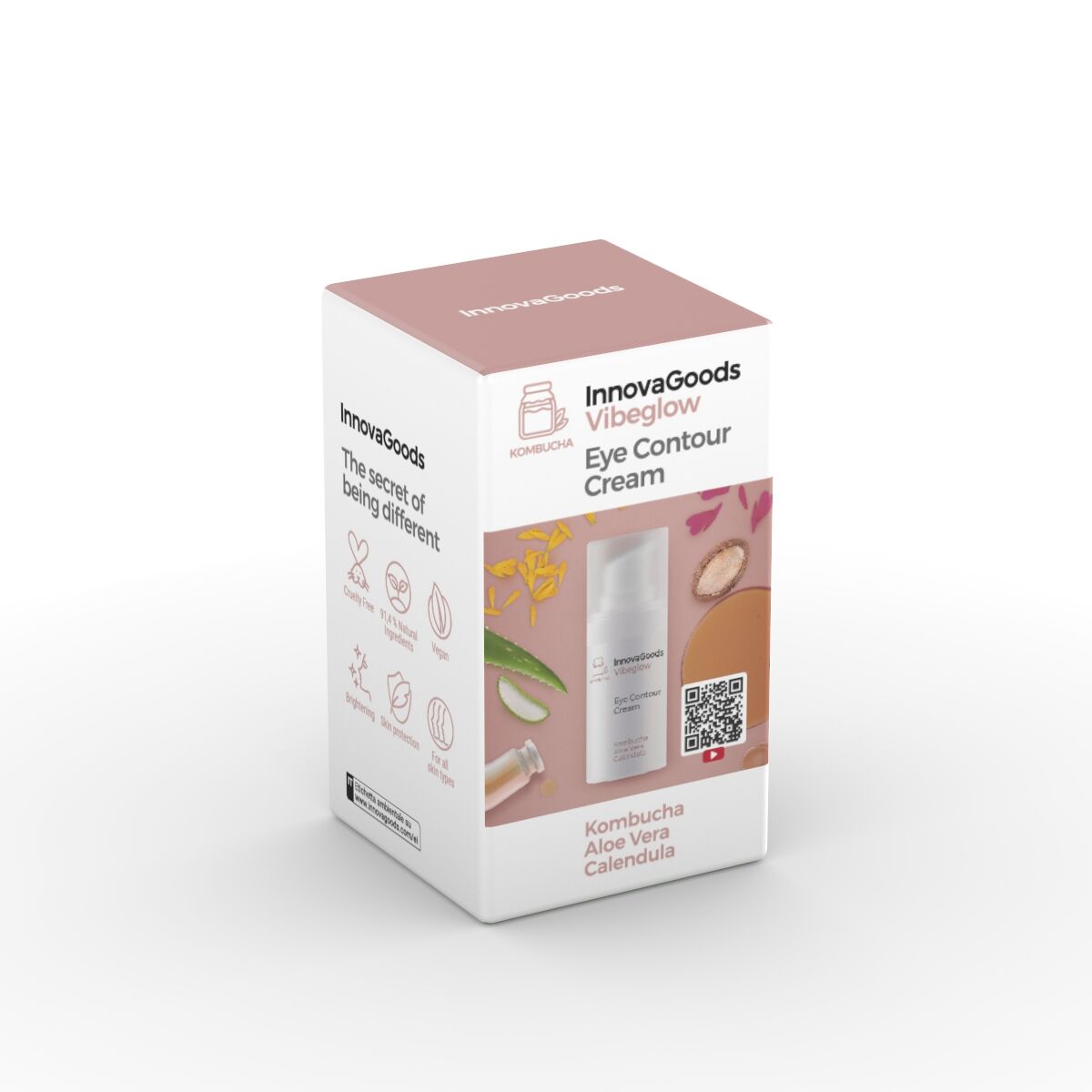 InnovaGoods Vibeglow Kombucha Augenkontur 15 ml – Rückansicht