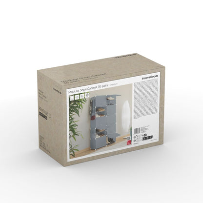 Tragbares Modul-Schuhregal InnovaGoods Grau - Variante V0103910 / ID 1210291