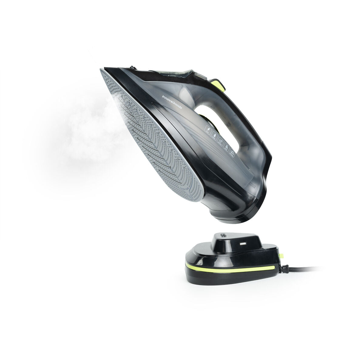 Kabelloses 2-in-1-Dampfbügeleisen Stiron von InnovaGoods mit Ladestation – Rückansicht