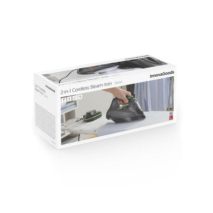 Kabelloses 2-in-1-Dampfbügeleisen Stiron von InnovaGoods mit Ladestation – Detailansicht